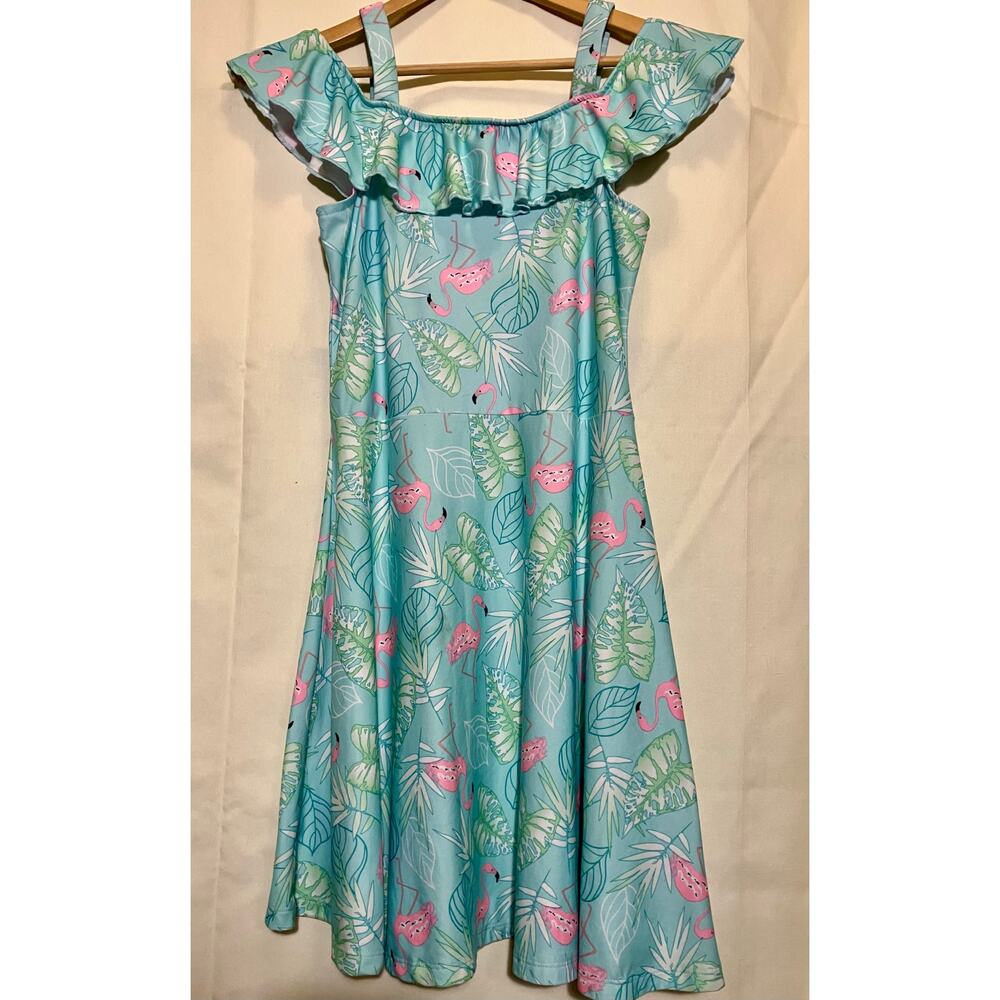 Extremely Me Kids Flamingo Dress Size 14/16.
